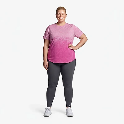 BCG Women's Plus Ombre Crew Short Sleeve T-shirt