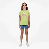 BCG Girls' Lifestyle Cotton Smell Flowers T-shirt
