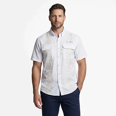 Magellan Outdoors Men's Laguna Madre Flores Button-Up Fishing Shirt