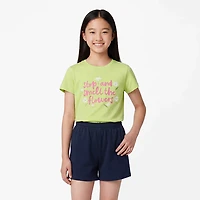 BCG Girls' Lifestyle Cotton Smell Flowers T-shirt