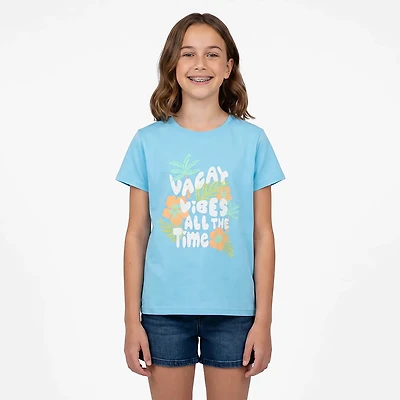 BCG Girls Lifestyle Soft Cotton Vacay T-Shirt