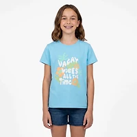 BCG Girls Lifestyle Soft Cotton Vacay T-Shirt
