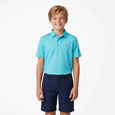 Callaway Boy's Prosspin Chev Jacuard Polo