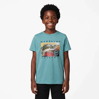 Magellan Outdoors Boys' Retro Bass Short Sleeve T-shirt