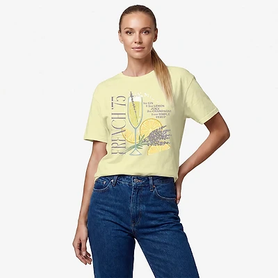 Live Outside the Limits Women's French 75 Oversized Graphic T-shirt