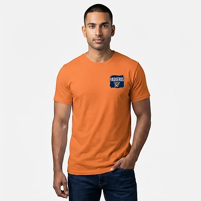 Image One Men's University of Texas Rio Grande Valley Vaqueros Poster Painted Short Sleeve T-shirt