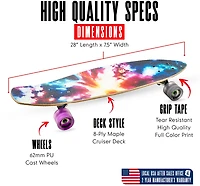 Madd Gear 28" Compact Cruiser Skateboard