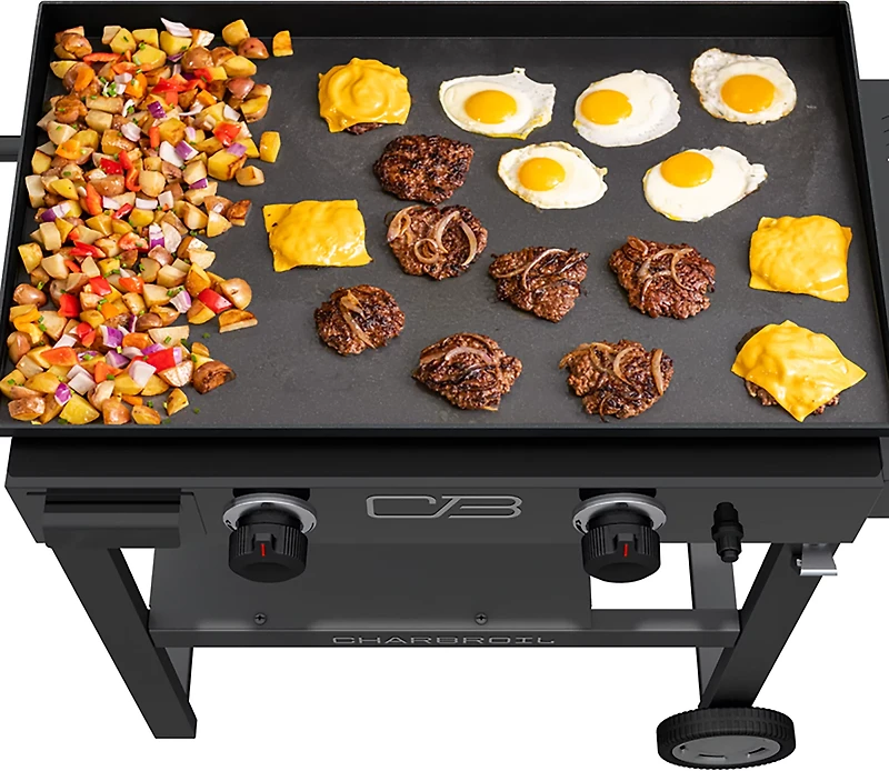 Charbroil 28" 2-Burner Gas Griddle with Cart and Hard Cover
