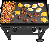 Charbroil 28" 2-Burner Gas Griddle with Cart and Hard Cover