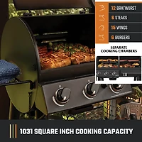 Oklahoma Joe's Canyon Combo Gas Charcoal Grill and Smoker