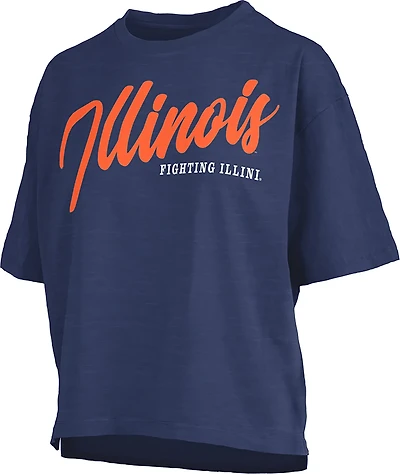 Pressbox Women's Illinois Hometeam Motley Crew Short Sleeve T-shirt