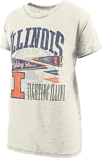 Pressbox Women's Illinois Rusky Boyfriend Short Sleeve T-shirt