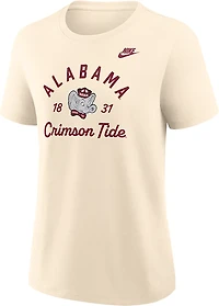 Nike Women's University of Alabama Team Name Arch Over Vault Logo Legacy Graphic T-shirt