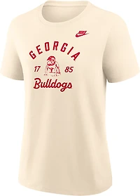 Nike Women's University of Georgia Team Name Arch Over Vault Logo Legacy Graphic T-shirt