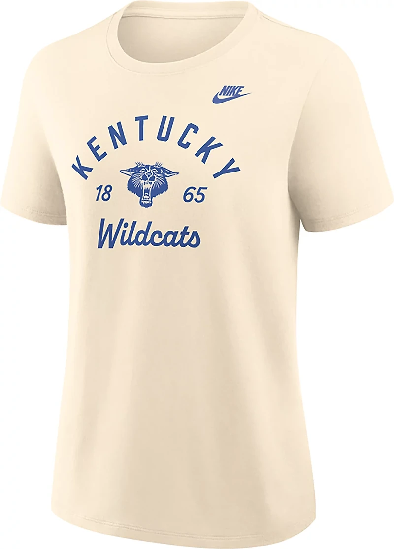Nike Women's University of Kentucky Team Name Arch Over Vault Logo Legacy Graphic T-shirt