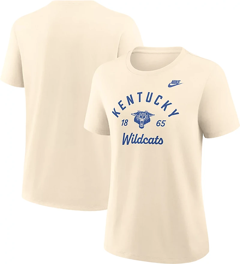 Nike Women's University of Kentucky Team Name Arch Over Vault Logo Legacy Graphic T-shirt
