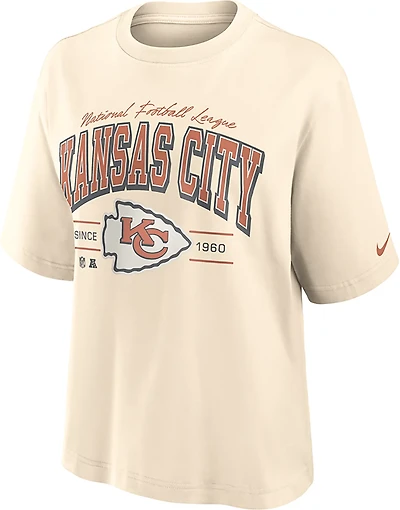 Nike Women's Kansas City Chiefs Vintage Mod Boxy Graphic T-shirt