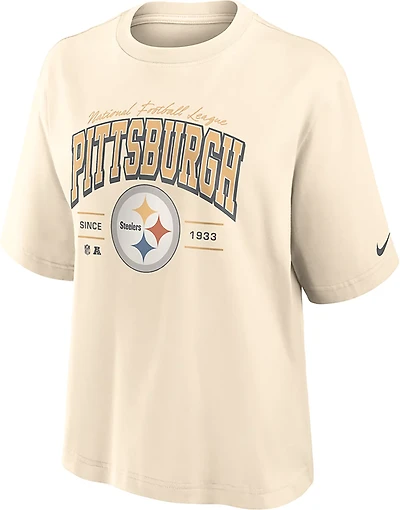 Nike Women's Pittsburgh Steelers Vintage Mod Boxy Graphic T-shirt