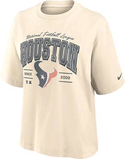 Nike Women's Houston Texans Vintage Mod Boxy Graphic T-shirt