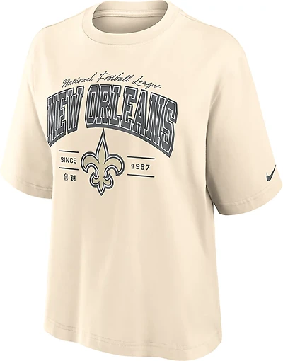 Nike Women's New Orleans Saints Vintage Mod Boxy Graphic T-shirt