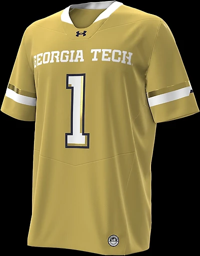 Under Armour Men's Georgia Tech Yellow Jackets Number 1 Replica Football Jersey