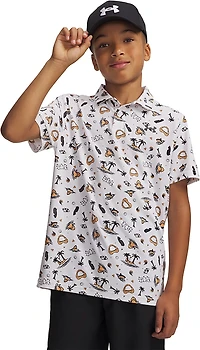 Under Armour Boys' Matchplay Print Polo Shirt