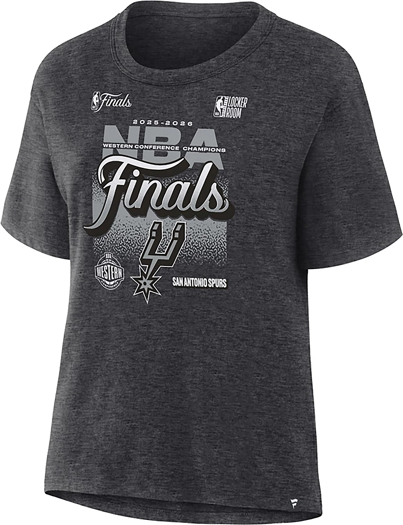 Fanatics Women's San Antonio Spurs 2026 NBA Conference Champions Locker Room Short Sleeve T-Shirt
