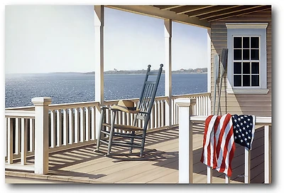 Courtside Market Celebrate 250 American Porch II Gallery-Wrapped Canvas Wall Art with Wounded Warrior Project