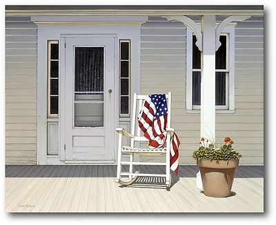 Courtside Market Celebrate 250 American Porch Gallery-Wrapped Canvas Wall Art with Wounded Warrior Project