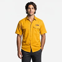 Antigua Men's Louisiana State University Game Day Woven Fishing Shirt