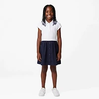Nautica Girls' 7-16 Interlock Poplin Dress