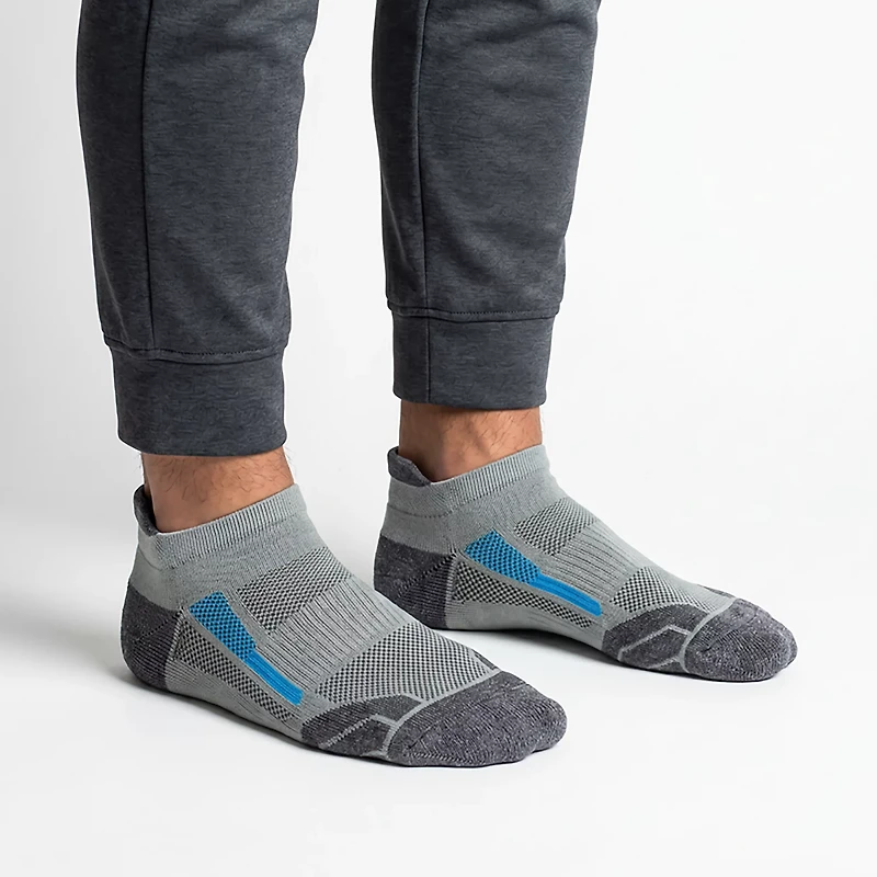 BCG Men's Perf Nylon Flex Sone No Show Tab 6 Pack Socks