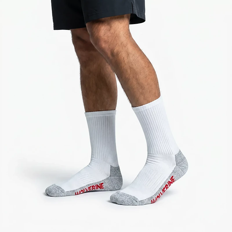 Wolverine Steel Toe Cotton Over-the-Calf Socks 2 Pack