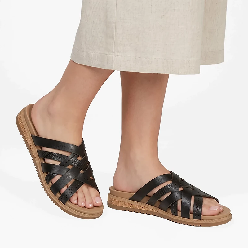 SKECHERS Women's Desert Kiss Low Peak Look Sandals