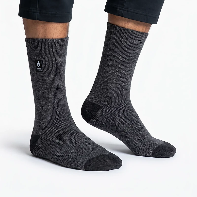 Heat Holders Men's Lite Fieldfare Twist Crew Socks