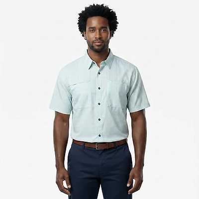 Magellan Outdoors Men's Aransas Plaid Short Sleeve Fishing T-shirt