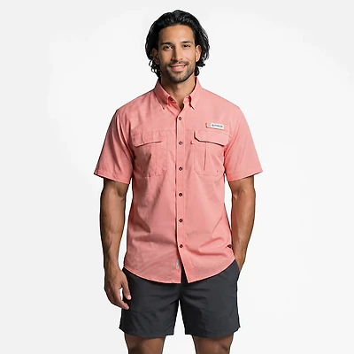 Magellan Outdoors Men's Aransas Pass Mini Check Short Sleeve Fishing T-shirt