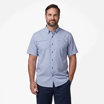 Magellan Outdoors Men's Aransas Pass Mini Check Short Sleeve Fishing T-shirt