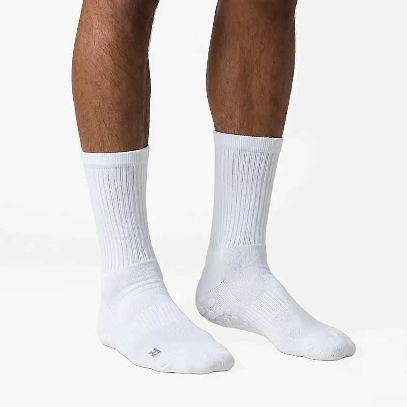 Sof Sole Adults' Grip Zone Half Crew Socks