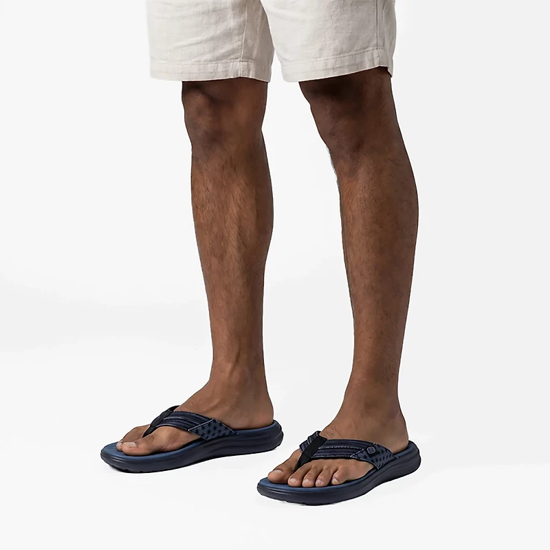 HEYDUDE Men's Finn Flip Americana Navy Flip Flops