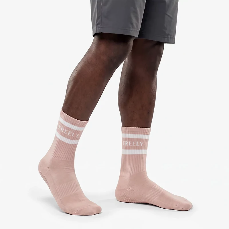 Freely Non Slip Performance Grip Crew Socks