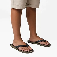O'Rageous Camo Print Flip Flops
