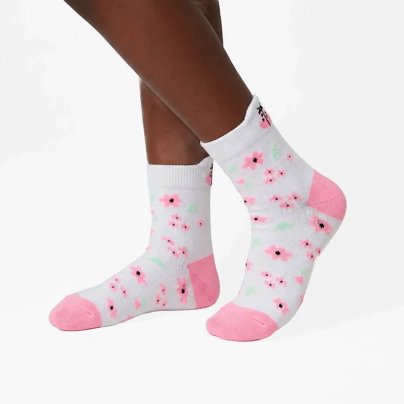 BCG Girls' Spring Icon Tab Quarter Socks 6-Pack