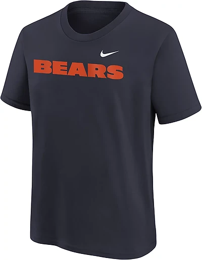 Nike Kids' Chicago Bears Wordmark Graphic T-shirt