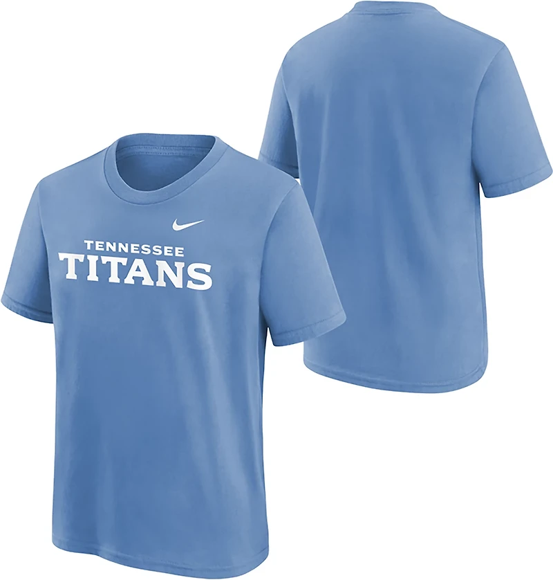 Nike Kids' Tennessee Titans Wordmark Graphic T-shirt