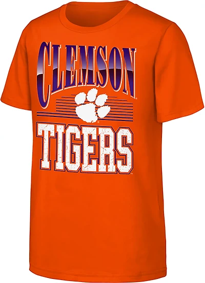 Outerstuff Boys' Clemson University Chrome Header Graphic T-shirt