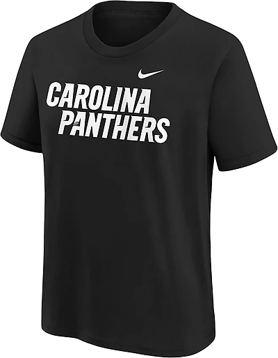 Nike Kids' Carolina Panthers Wordmark Graphic T-shirt