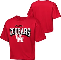 Outerstuff Girls' University of Houston Sequin Cheer Boxy Graphic T-shirt
