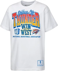 Mitchell & Ness Boys’ Oklahoma City Thunder Bring It Back Graphic Short Sleeve T‑Shirt