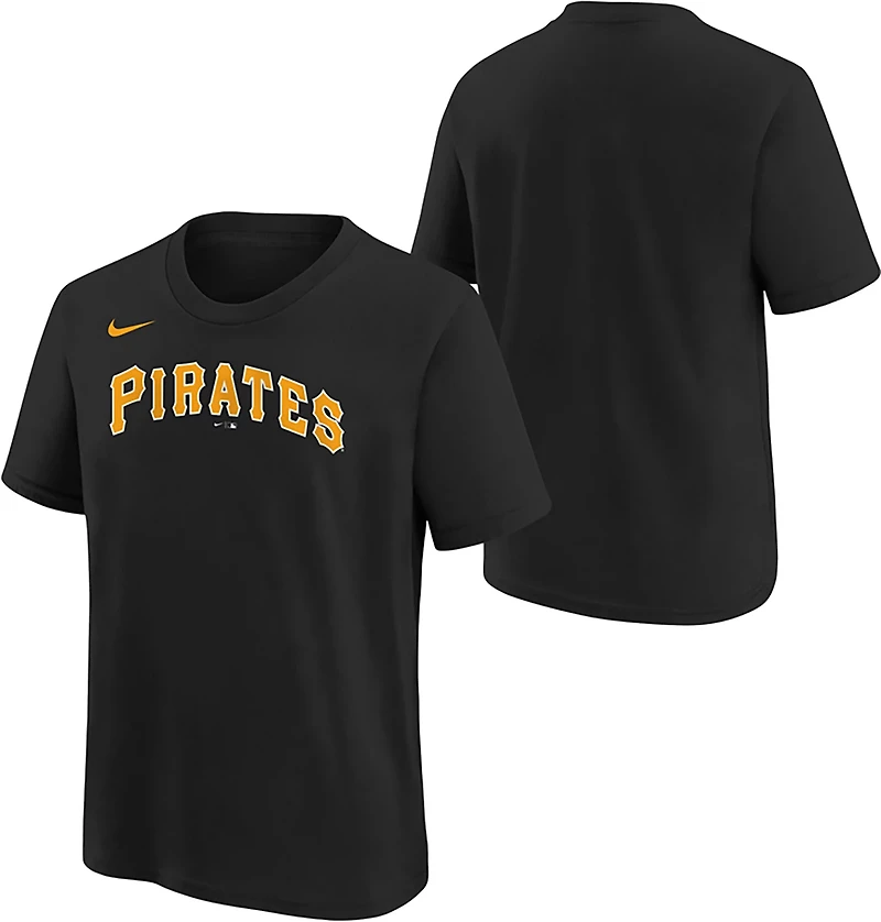 Nike Boys' Pittsburgh Pirates Wordmark Graphic T-shirt